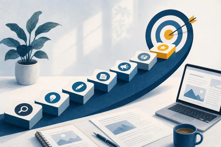Illustratie bij: Content Marketing In 7 Stappen