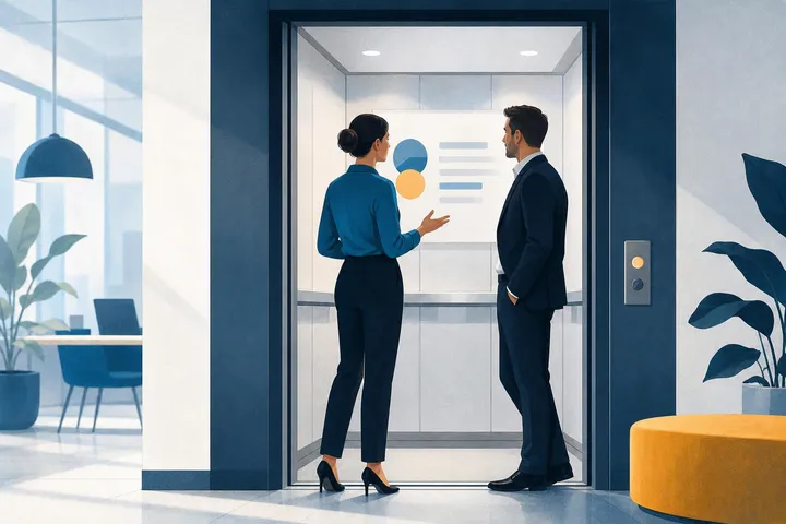 Illustratie bij: Elevator Pitch: 9 Tips en tricks voor de beste pitch