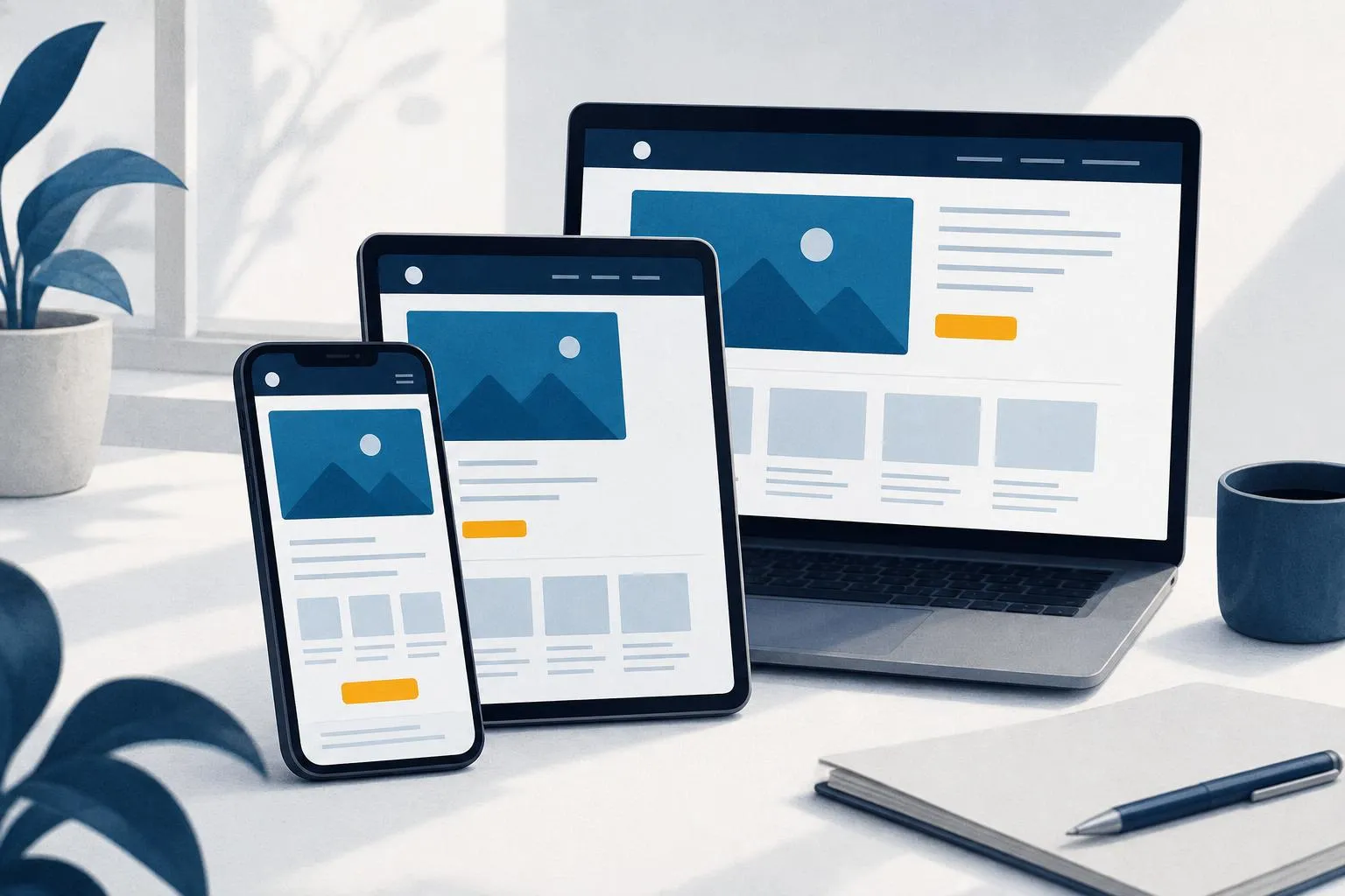 Illustratie: Mobiel en responsive design
