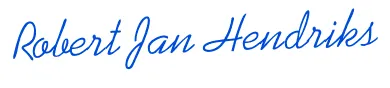 Handtekening van Robert Jan Hendriks