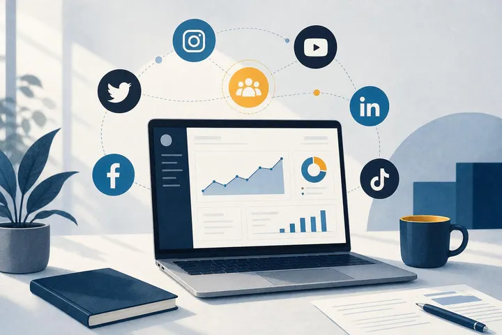 Illustratie bij: Social Media Strategie: De 6 grootste kanalen onder de loep