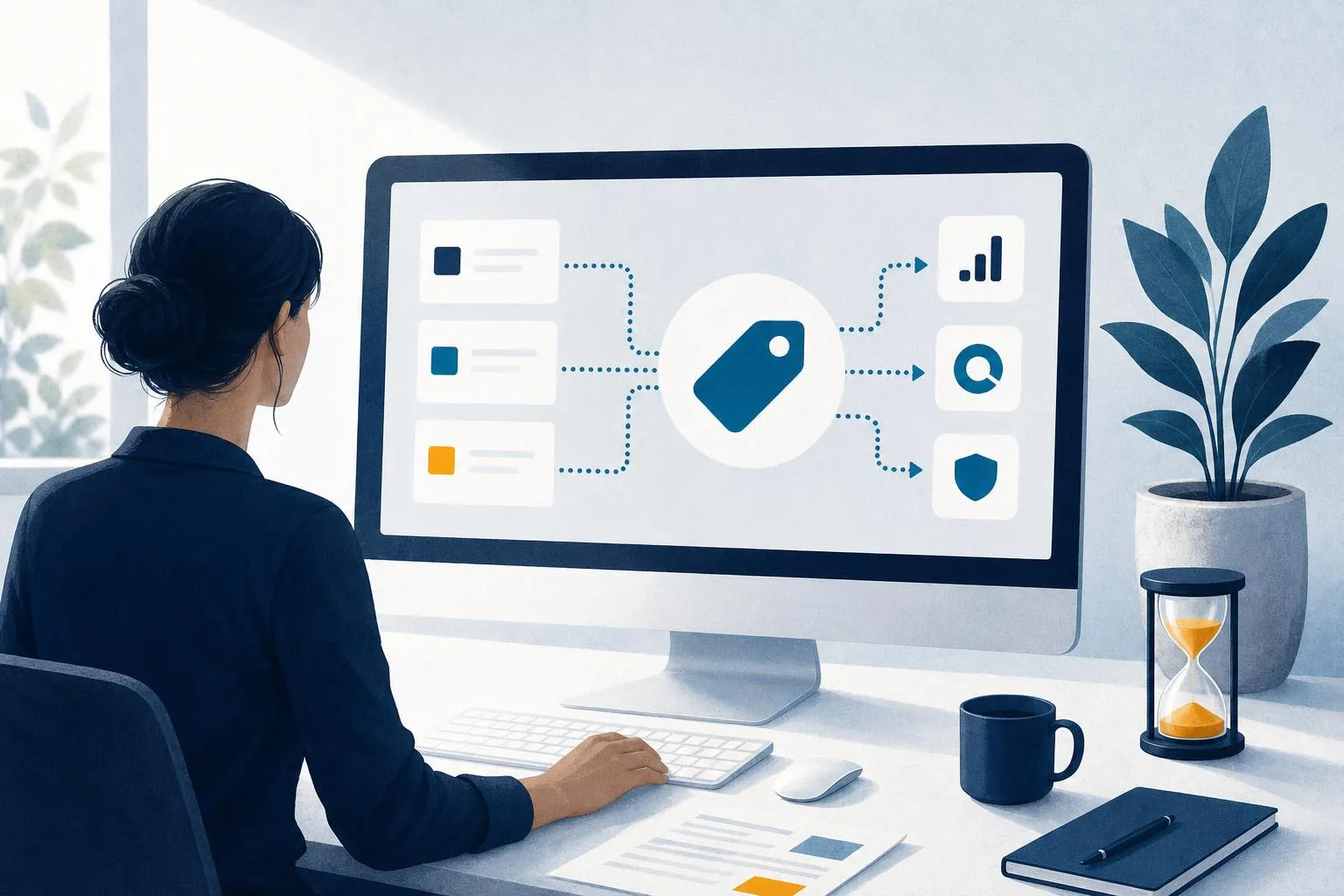 Illustratie: Hoe werkt tag-manager?