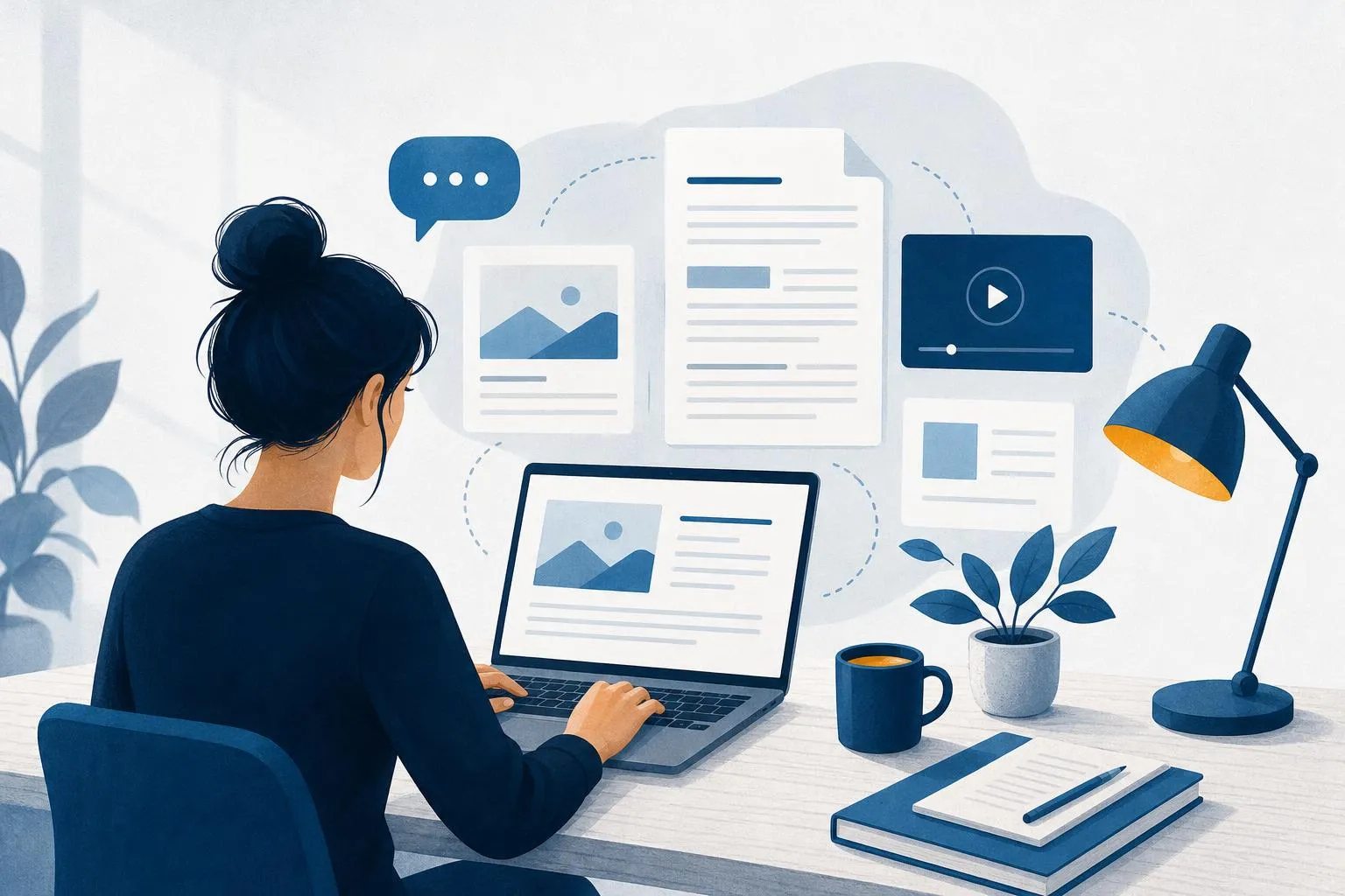 Illustratie: Content marketing