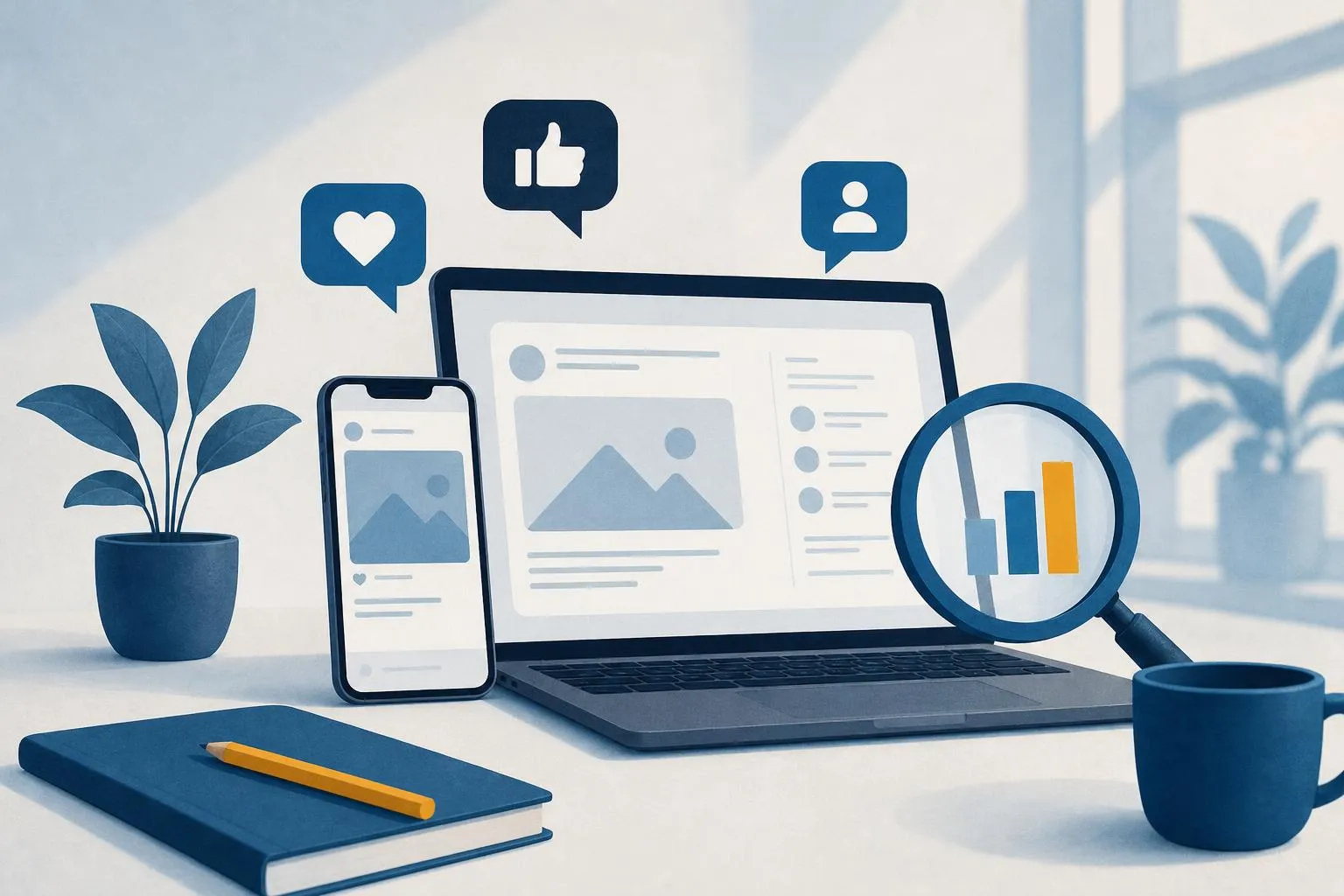 Illustratie: Social media