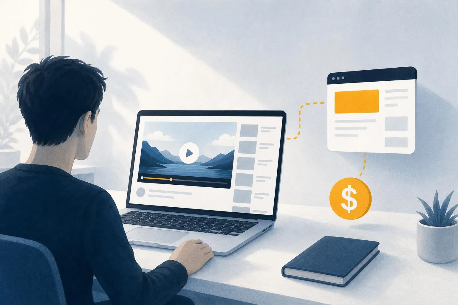 Illustratie: Adsense via Youtube
