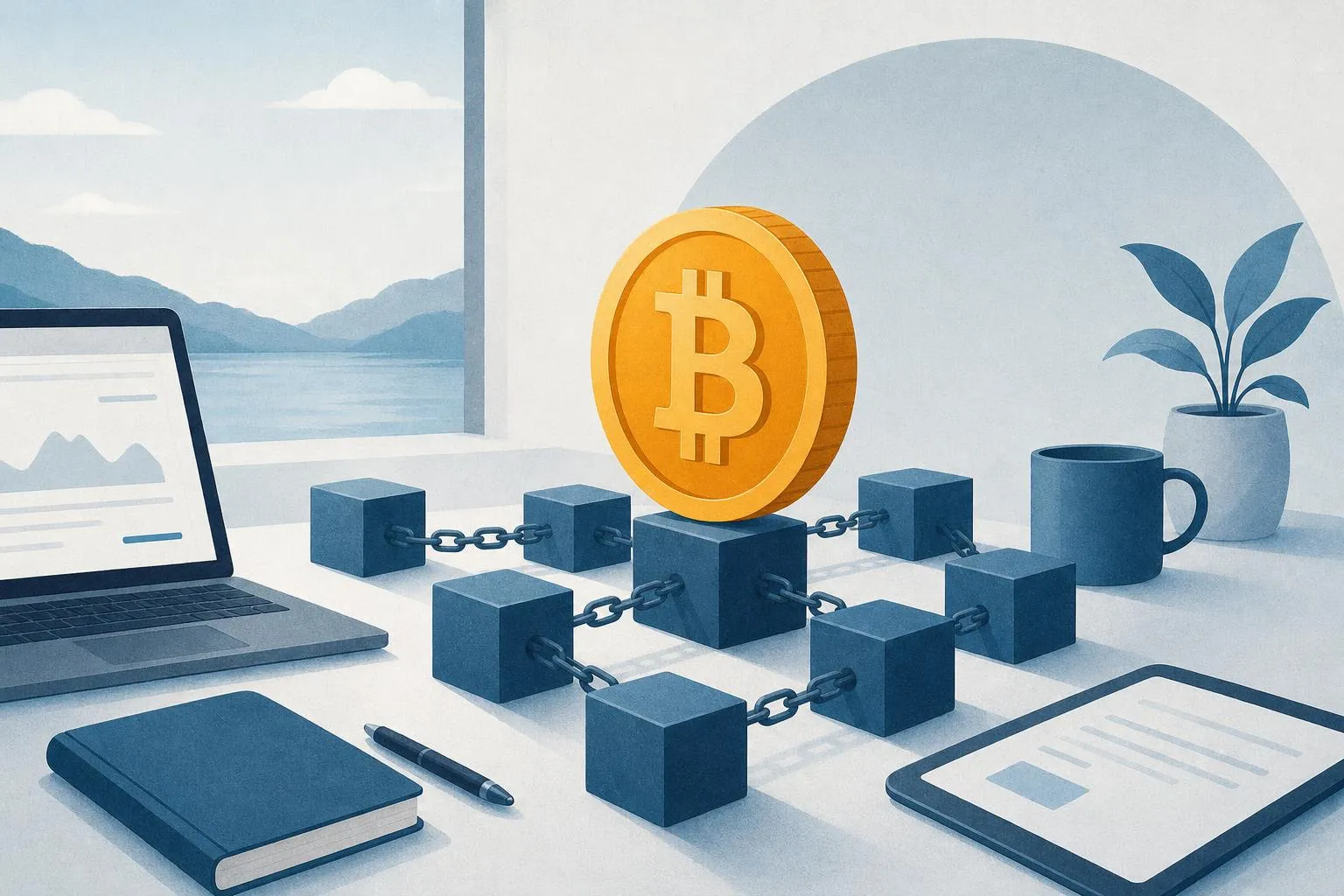 Illustratie: Hoe werkt het gebruik van Bitcoins?