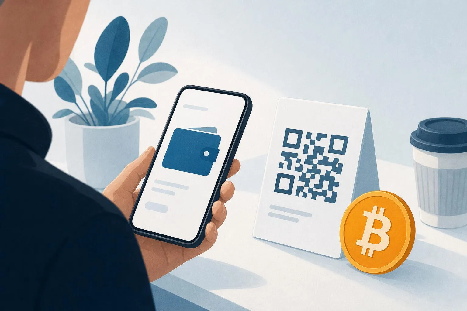 Illustratie: Waarom zou je met Bitcoins betalen?
