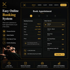 Automated Barbershop Booking System — Ready-to-Launch Website with Admin Dashboa